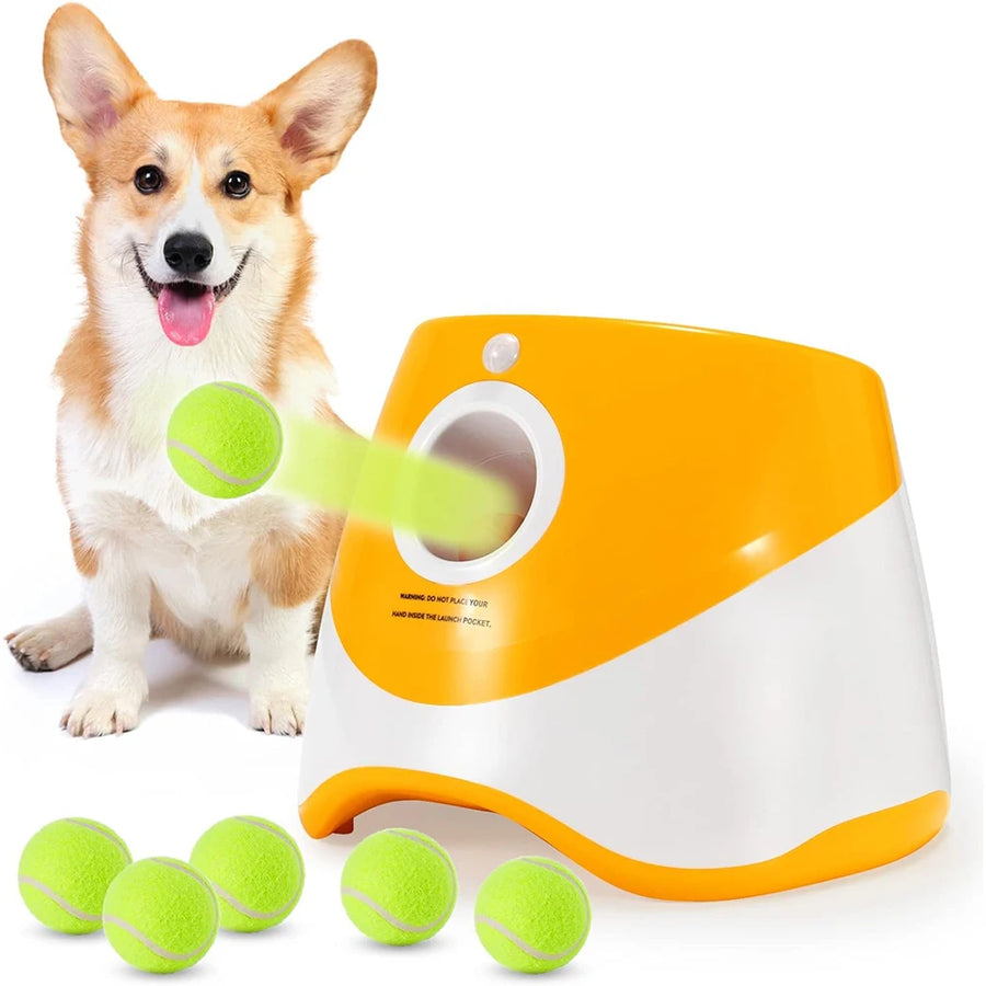 Automatic Dog Ball Launcher — Interactive Fetch Toy with USB Charging