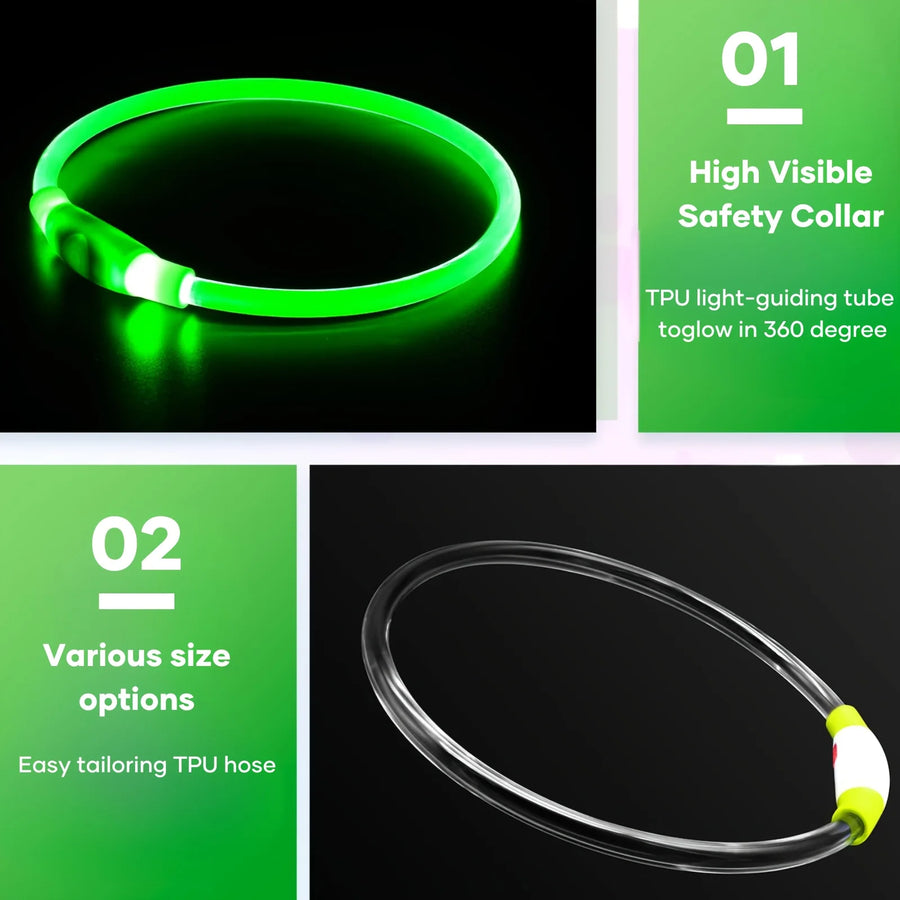 Rechargeable LED Safety Collar