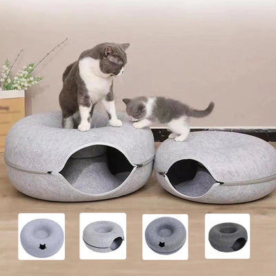 Cat Tunnel & Donut Bed Combo