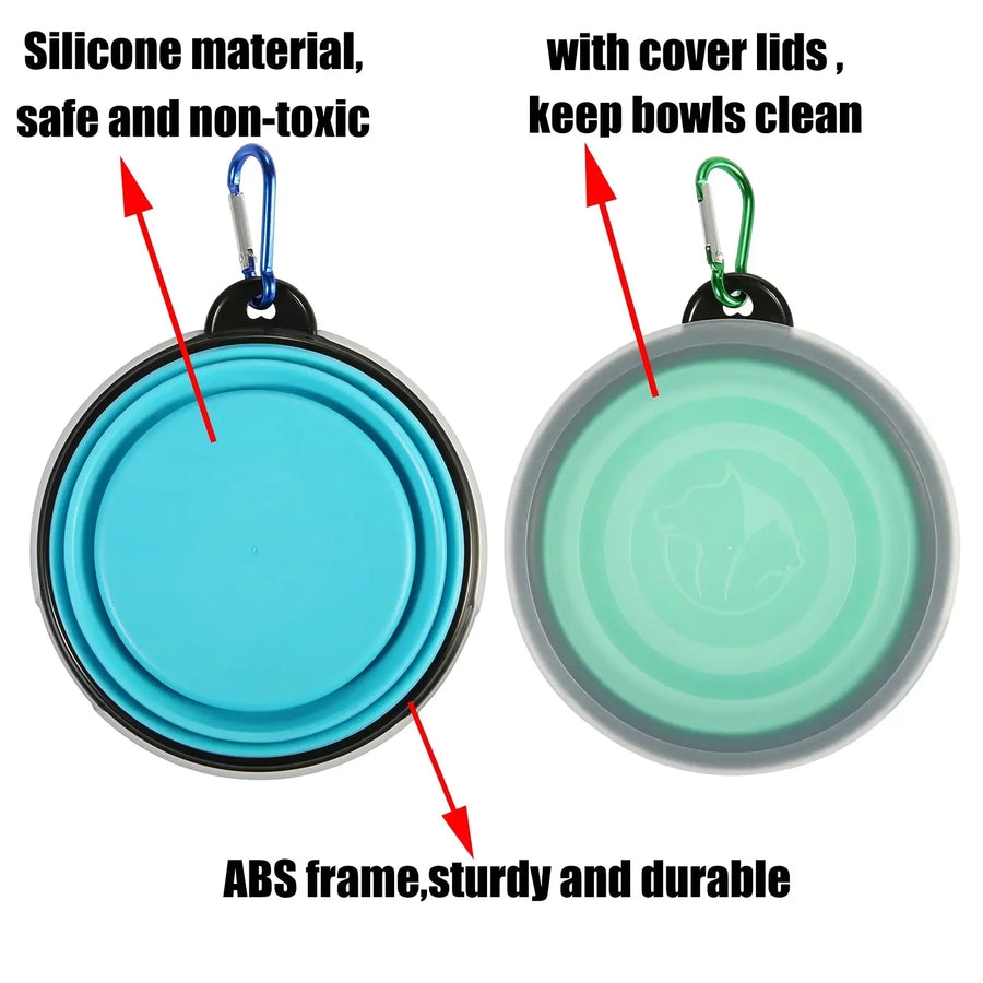 Foldable Silicone Travel Pet Bowl