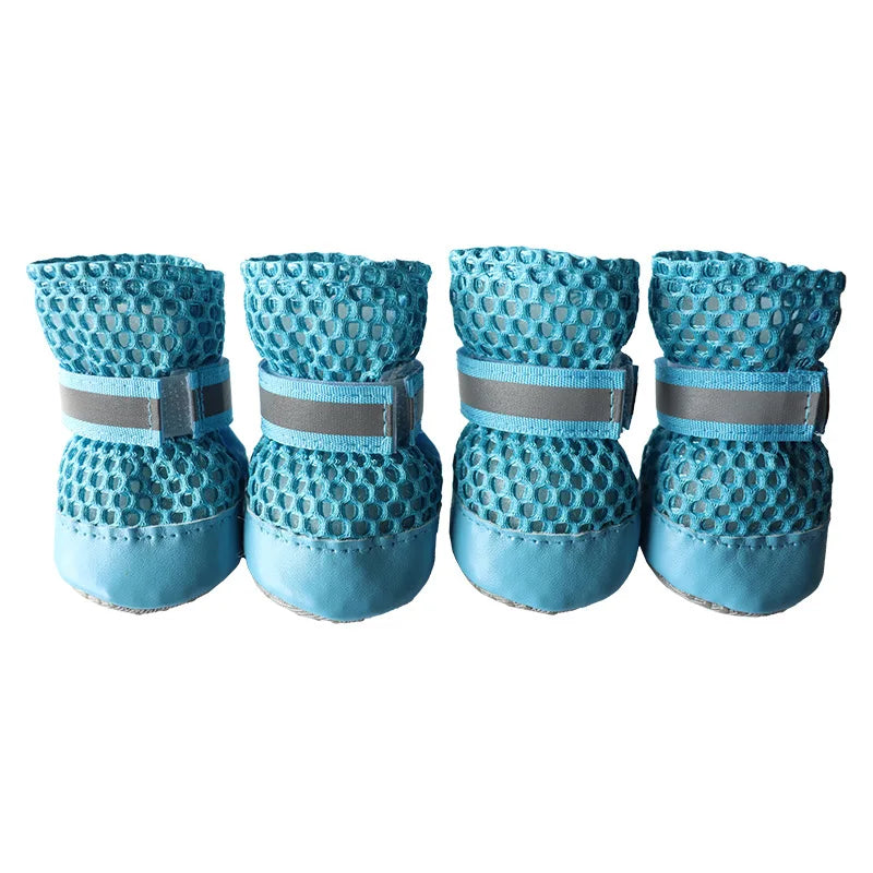 Breathable Anti-Slip Dog Boots (Set of 4)