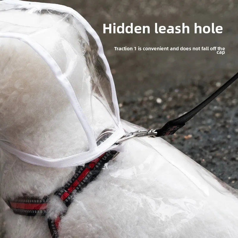 Transparent Waterproof Dog Raincoat