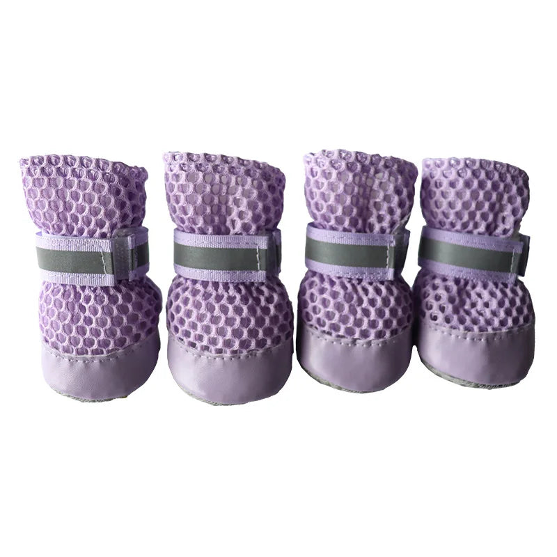 Breathable Anti-Slip Dog Boots (Set of 4)