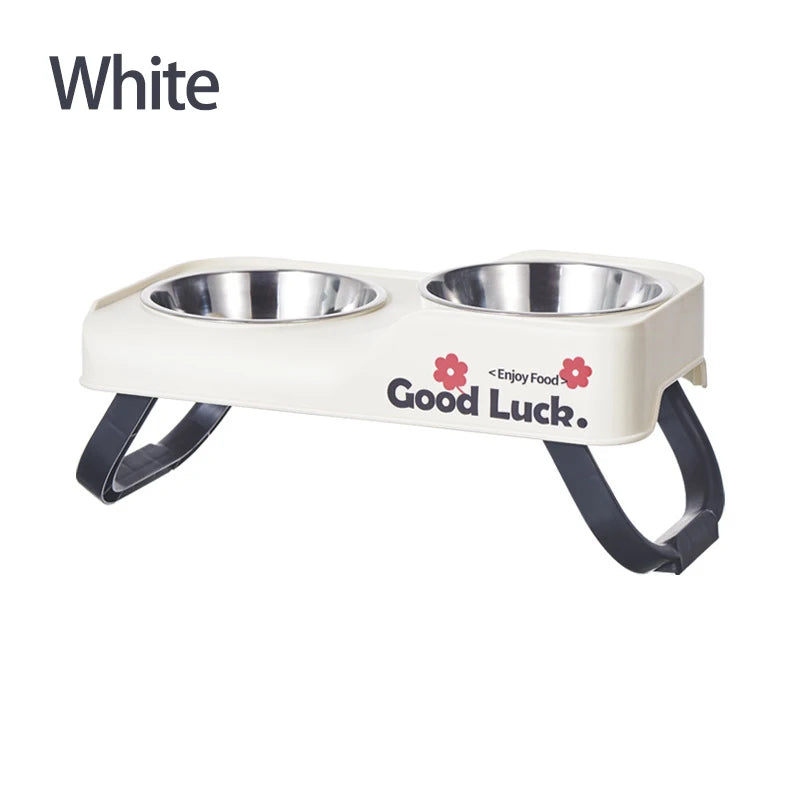Elevated Stainless Steel Pet Bowl Set