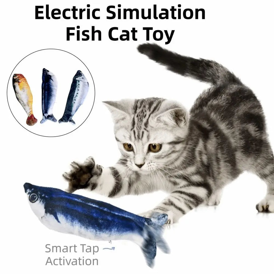 Motion-Activated Flopping Fish Toy