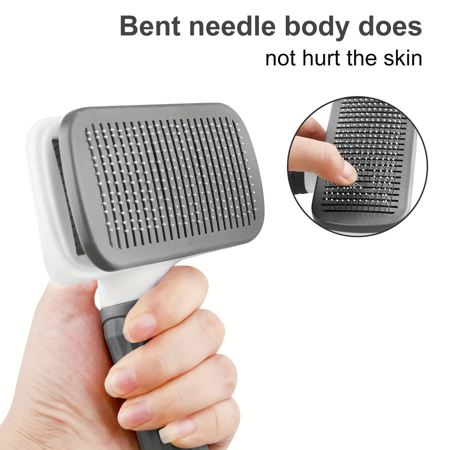 Self-Cleaning Slicker Brush