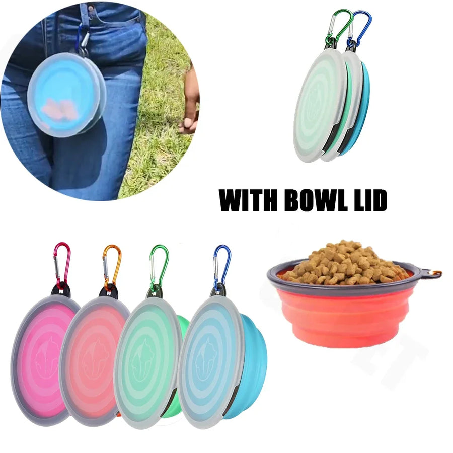 Foldable Silicone Travel Pet Bowl