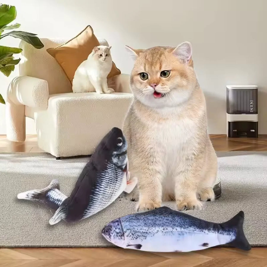 USB Floppy Fish Cat Toy