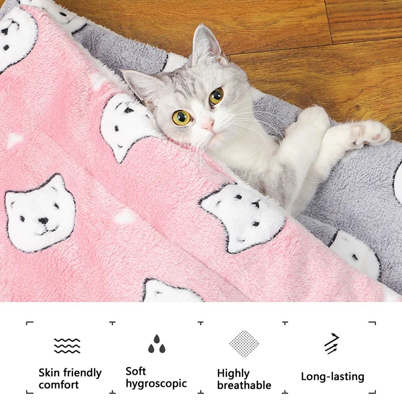 Fleece Flannel Pet Sleeping Mat