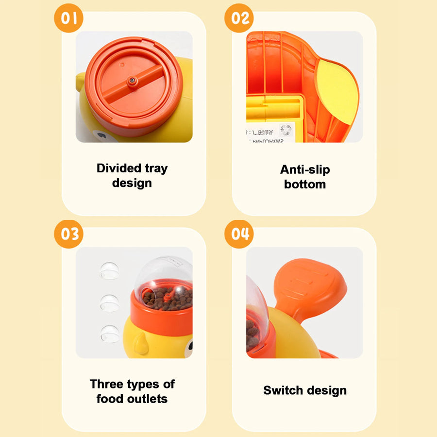 Duck-Shaped Interactive Treat Dispenser