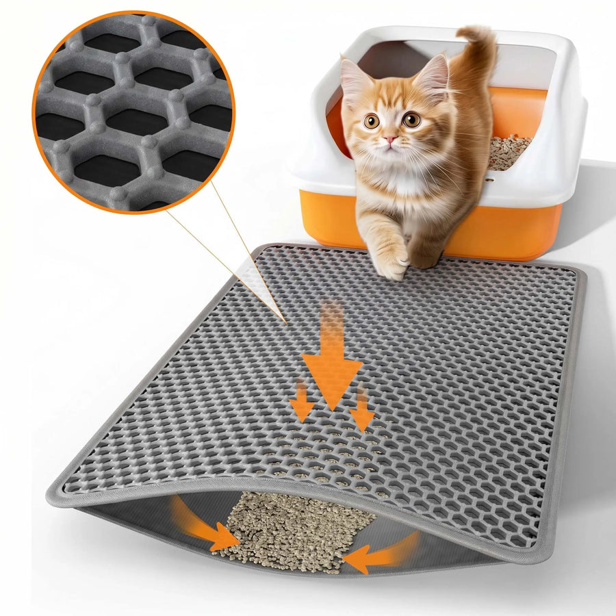 Double-Layer Cat Litter Trapping Mat