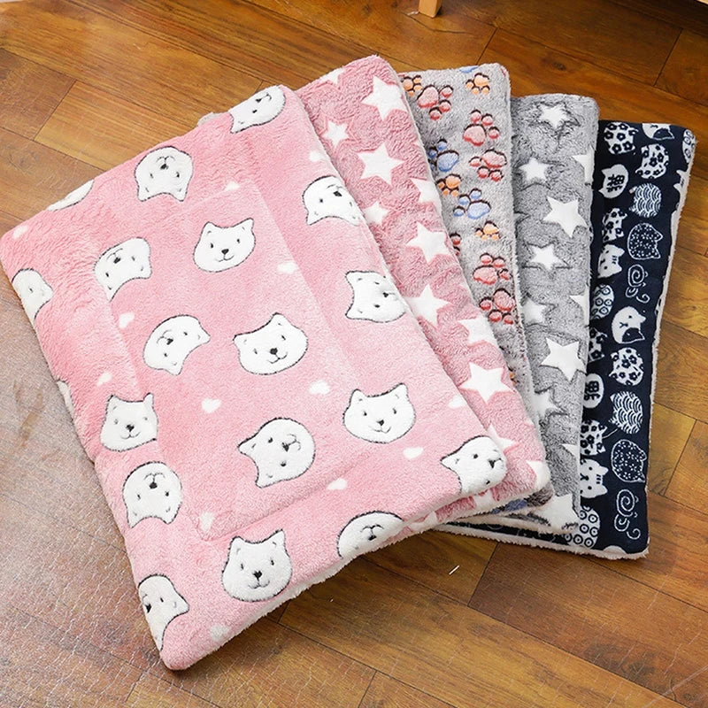 Fleece Flannel Pet Sleeping Mat