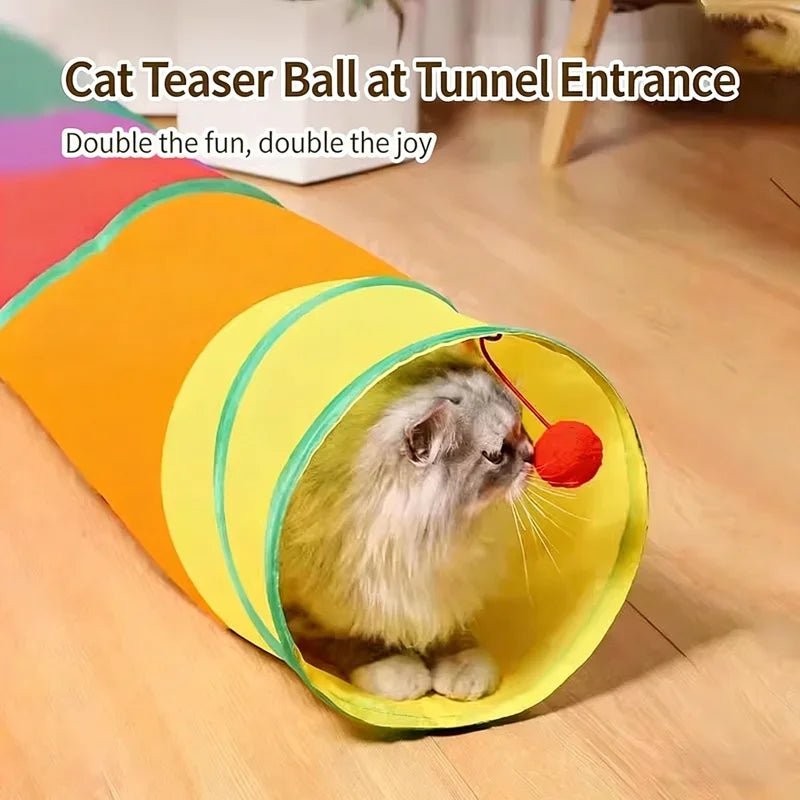 Foldable Multi-Entrance Cat Tunnel