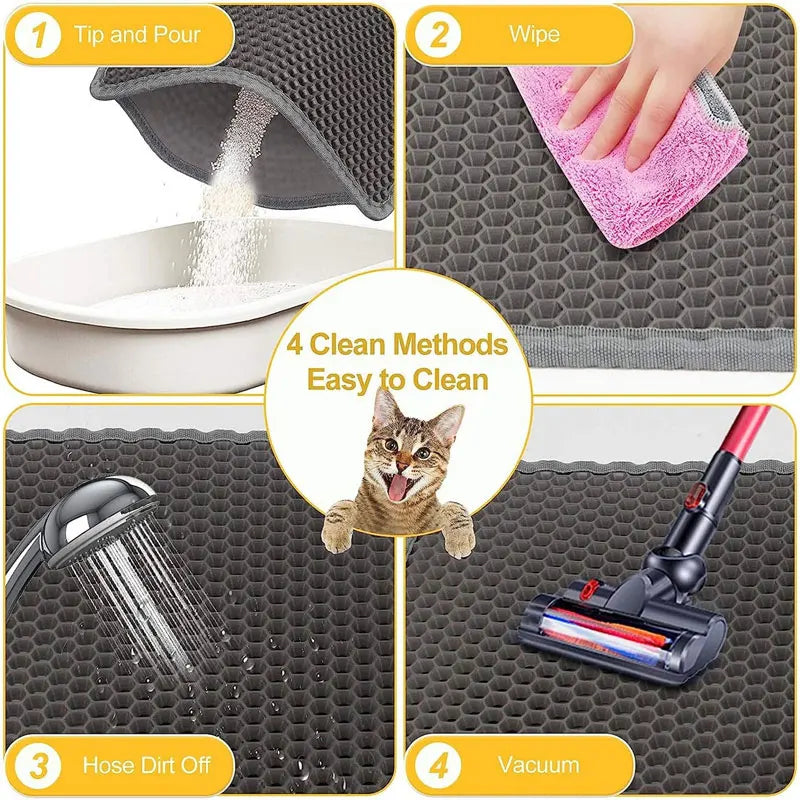 Double-Layer Cat Litter Trapping Mat