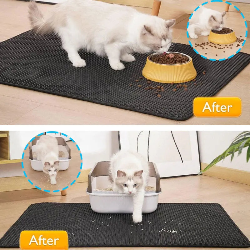 Double-Layer Cat Litter Trapping Mat