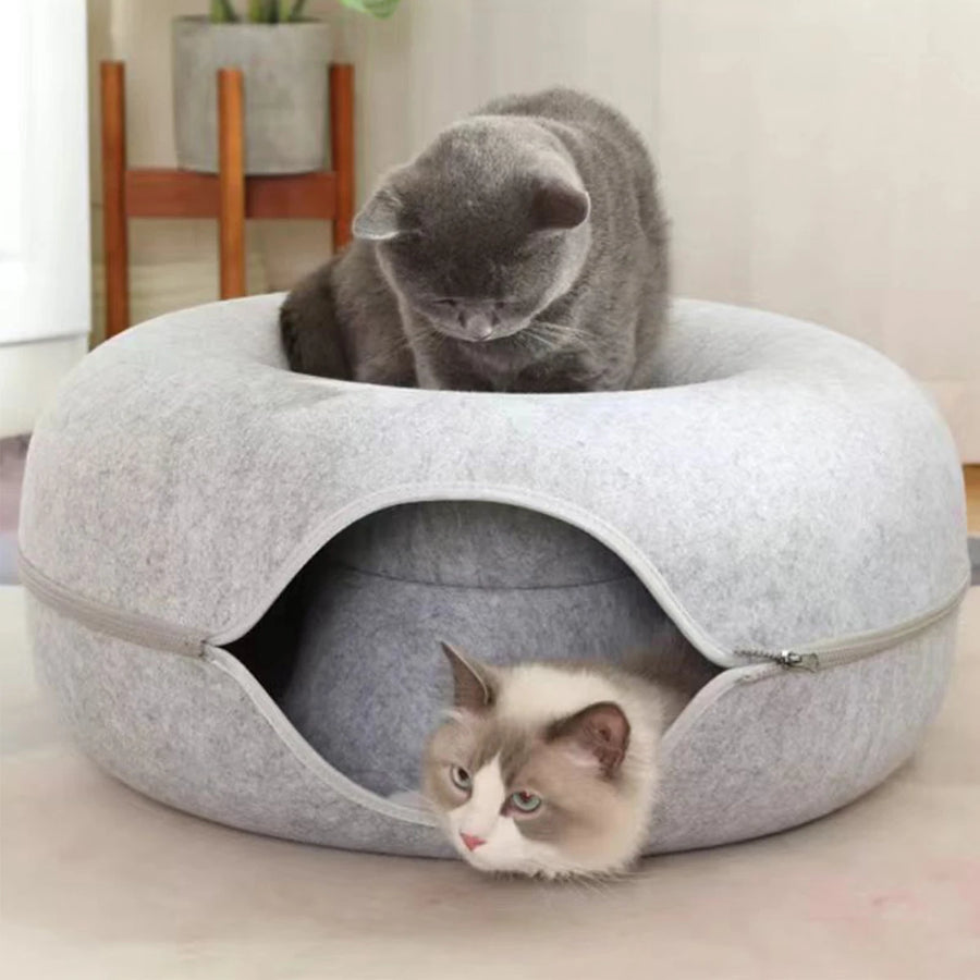 Cat Tunnel & Donut Bed Combo
