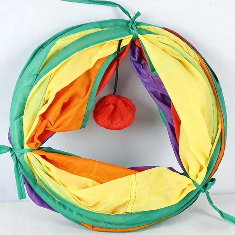 Foldable Multi-Entrance Cat Tunnel