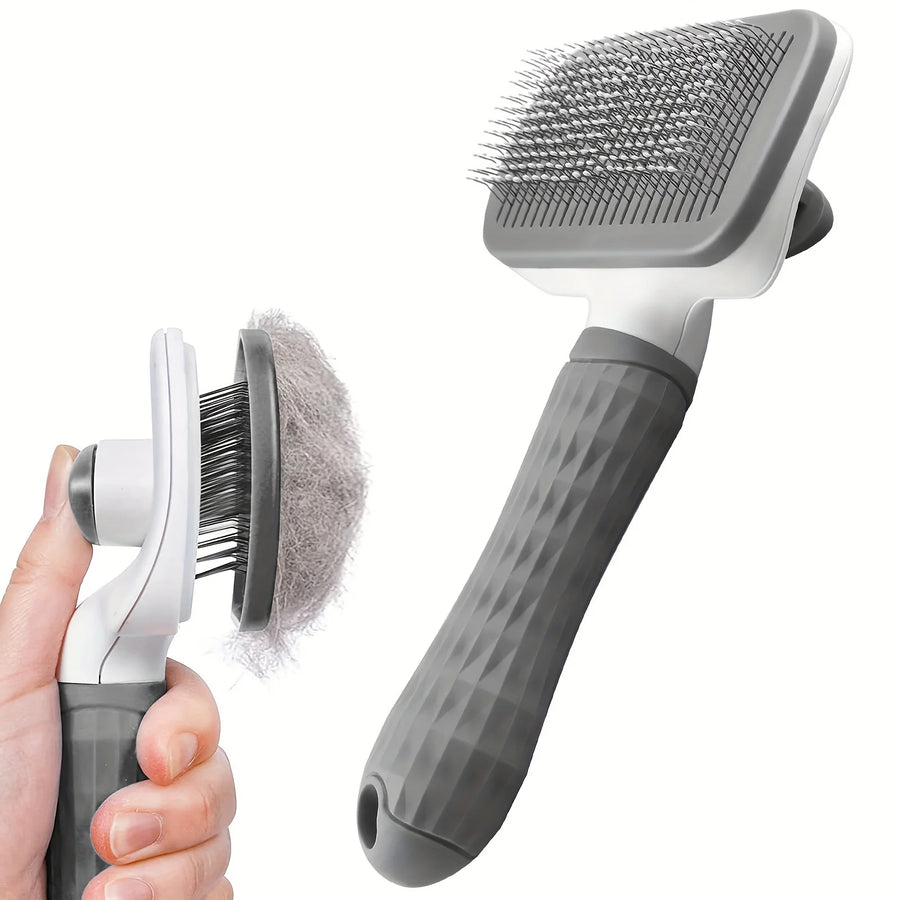 Self-Cleaning Slicker Brush