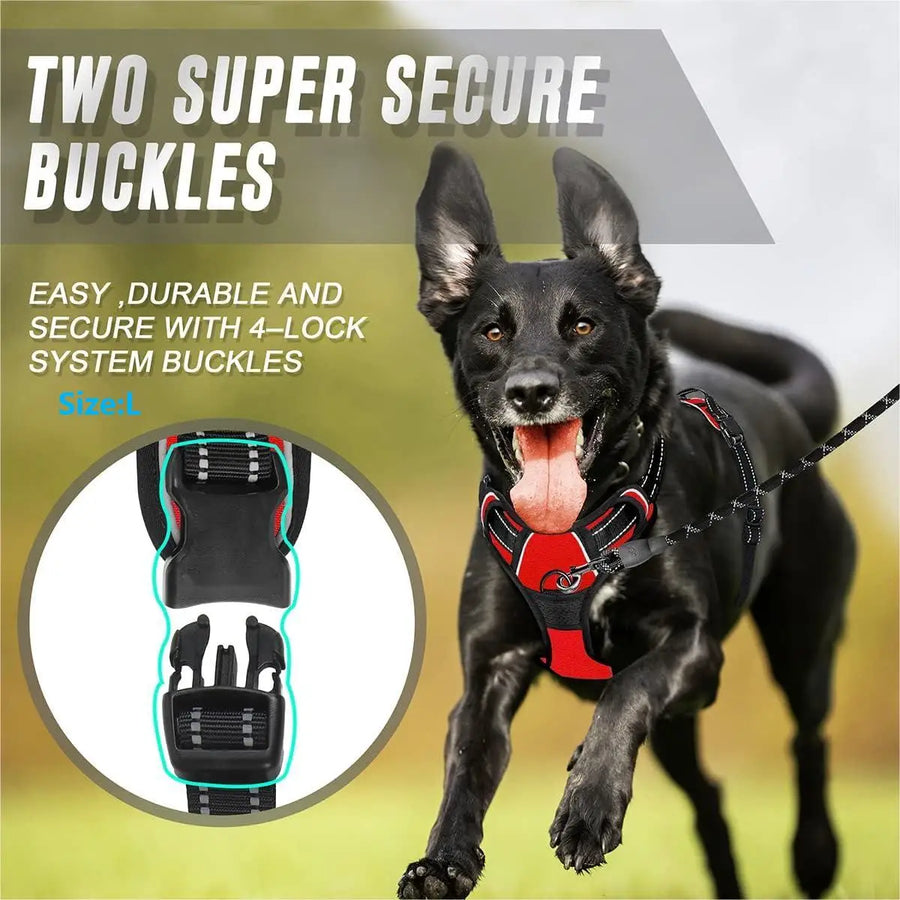 No-Pull Front-Clip Dog Harness