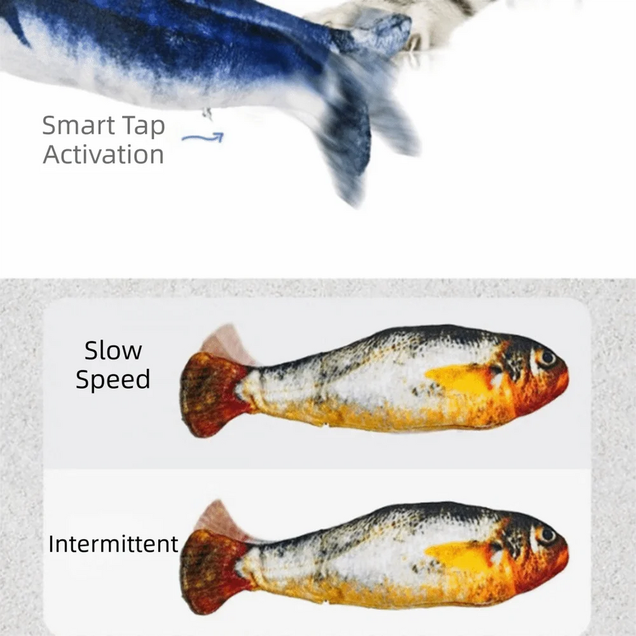 Motion-Activated Flopping Fish Toy