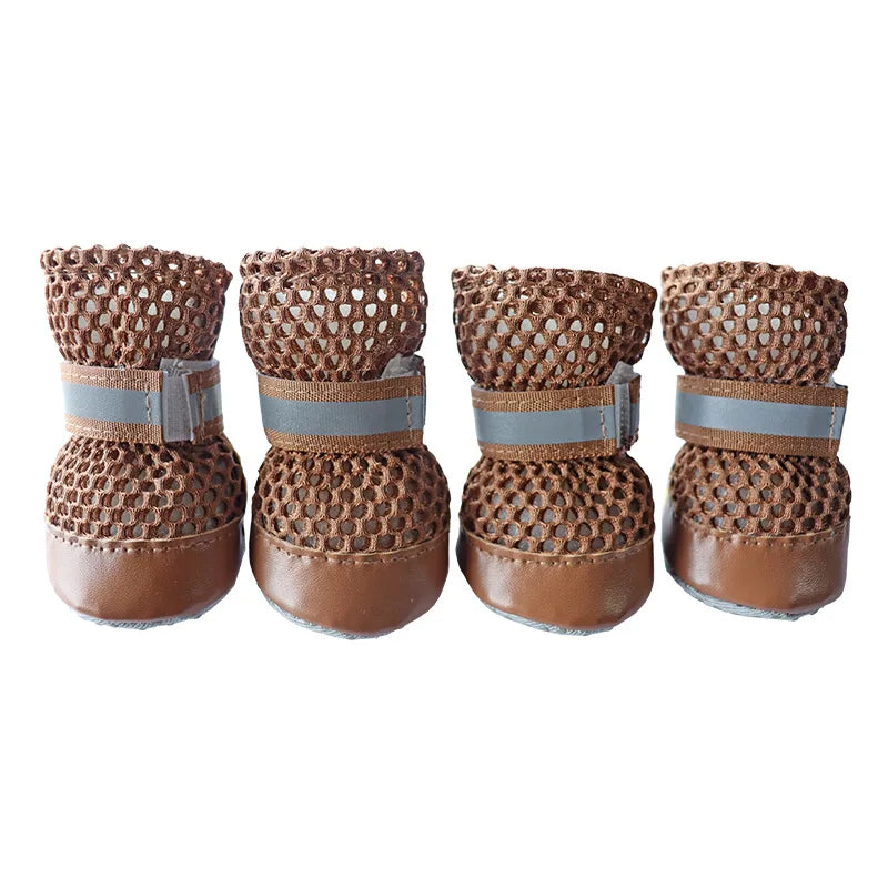 Breathable Anti-Slip Dog Boots (Set of 4)