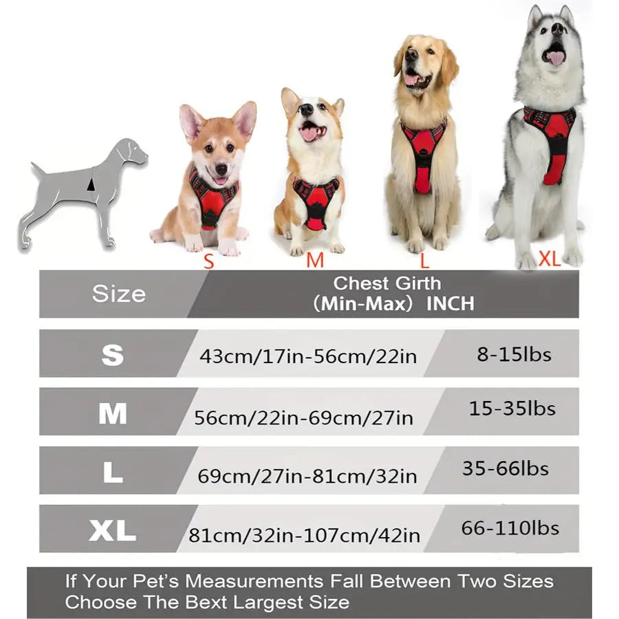 No-Pull Front-Clip Dog Harness