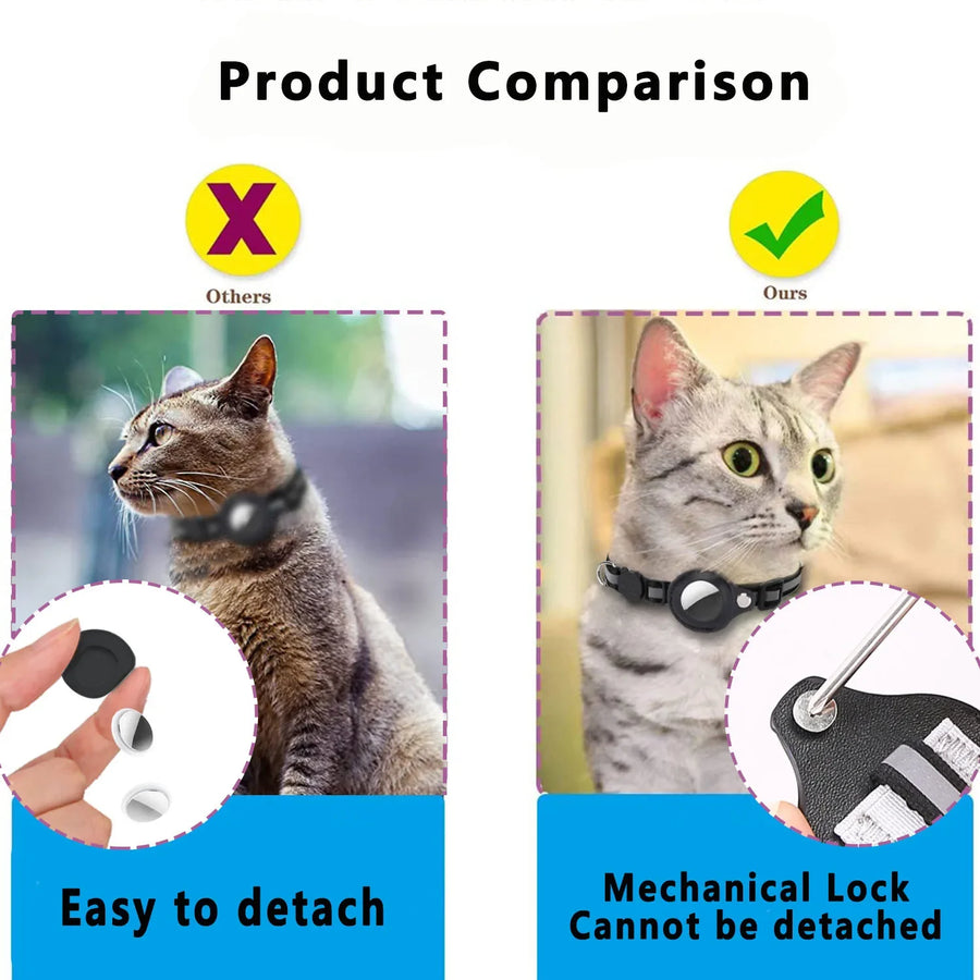 Breakaway Cat Collar with AirTag Holder