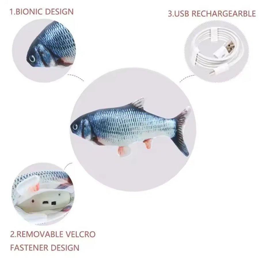 USB Floppy Fish Cat Toy
