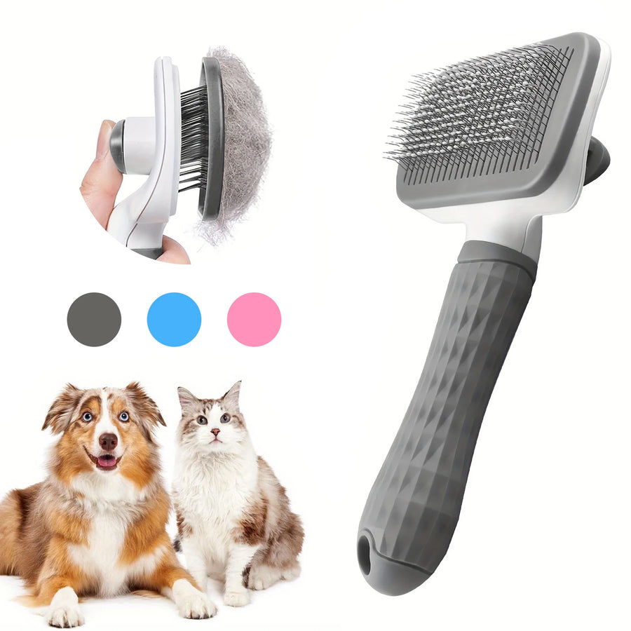 Self-Cleaning Slicker Brush