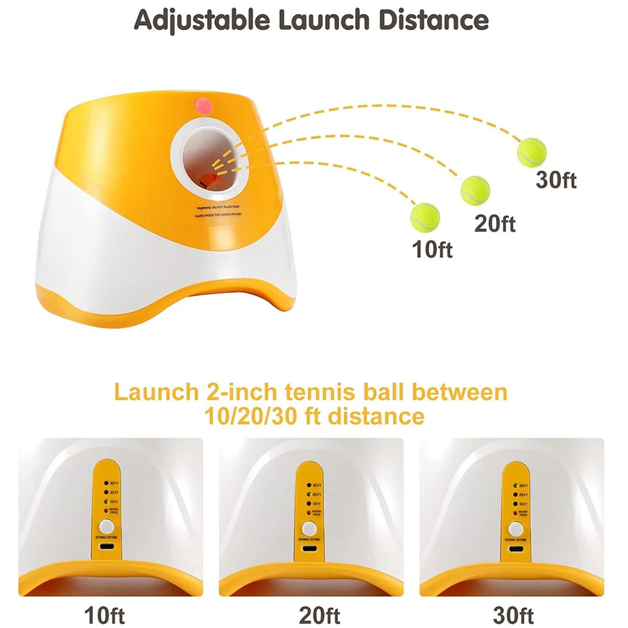 Automatic Dog Ball Launcher — Interactive Fetch Toy with USB Charging