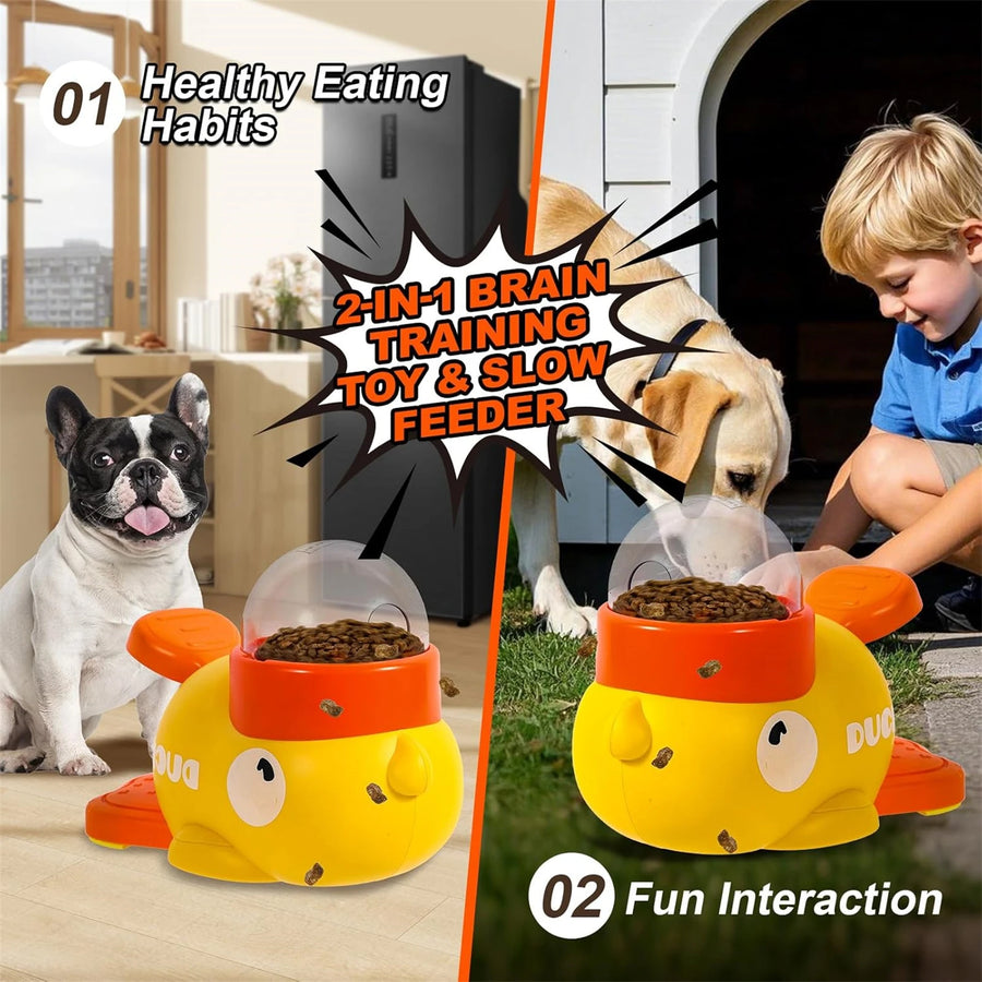 Duck-Shaped Interactive Treat Dispenser