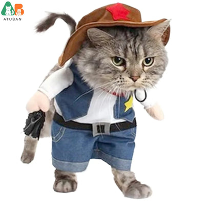 Cowboy Hat & Costume Set for Pets