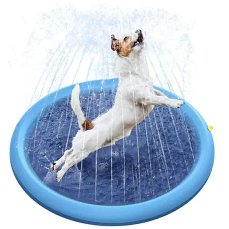 Inflatable Dog Splash Pool & Sprinkler