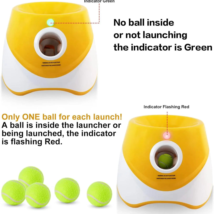 Automatic Dog Ball Launcher — Interactive Fetch Toy with USB Charging