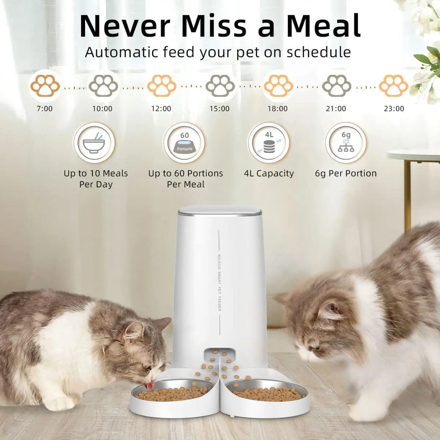 Smart WiFi Auto Cat Feeder