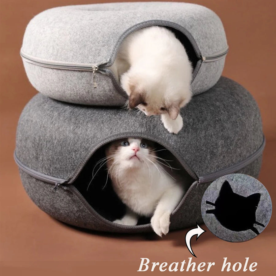 Cat Tunnel & Donut Bed Combo