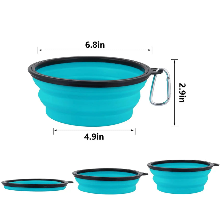 Foldable Silicone Travel Pet Bowl