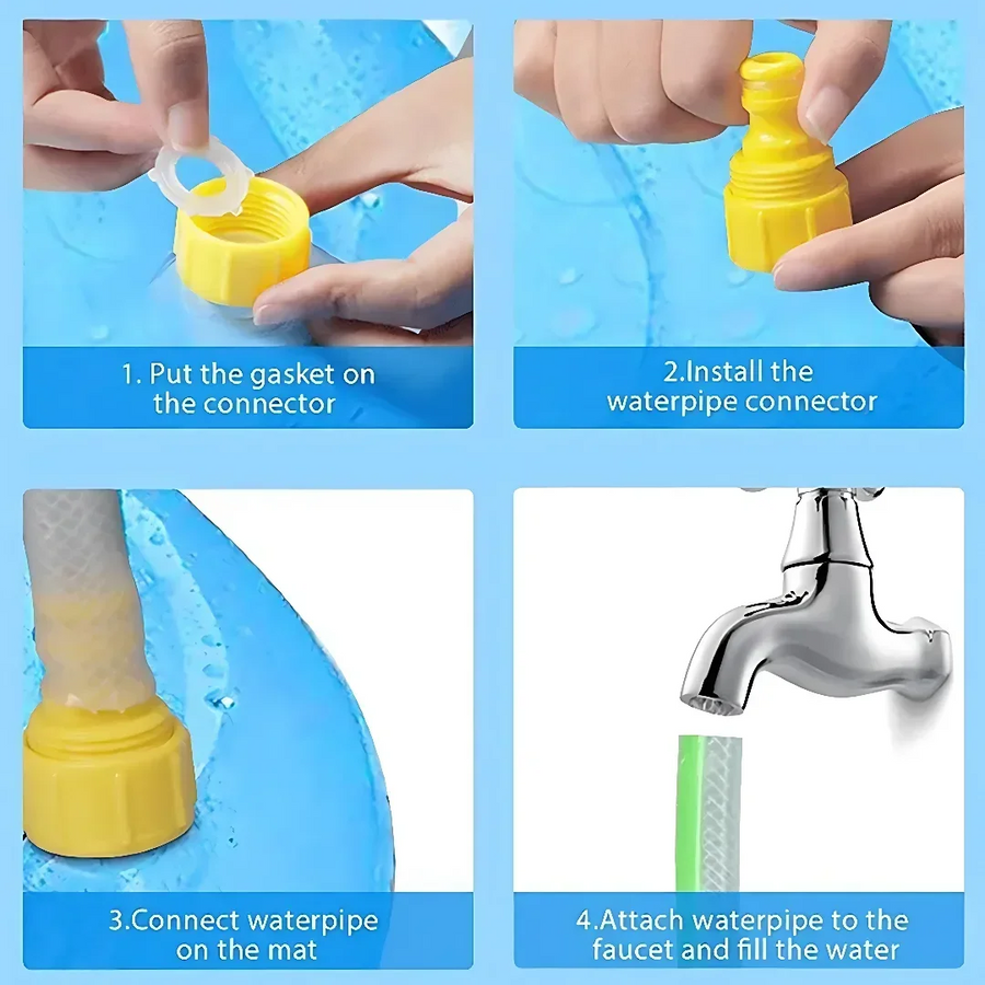 Inflatable Dog Splash Pool & Sprinkler